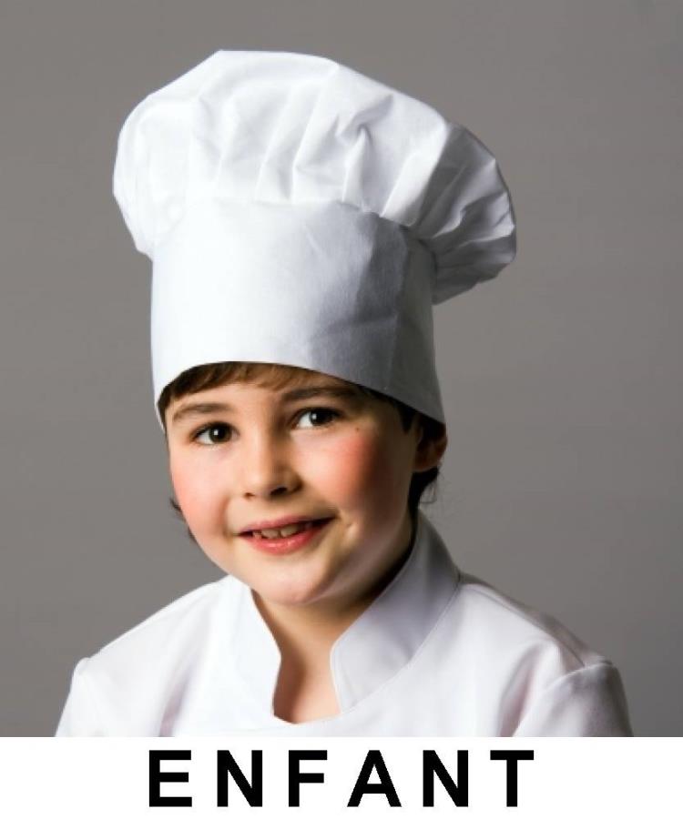 Toque de cuisinier enfant - Chapeau de déguisement - Ac2079