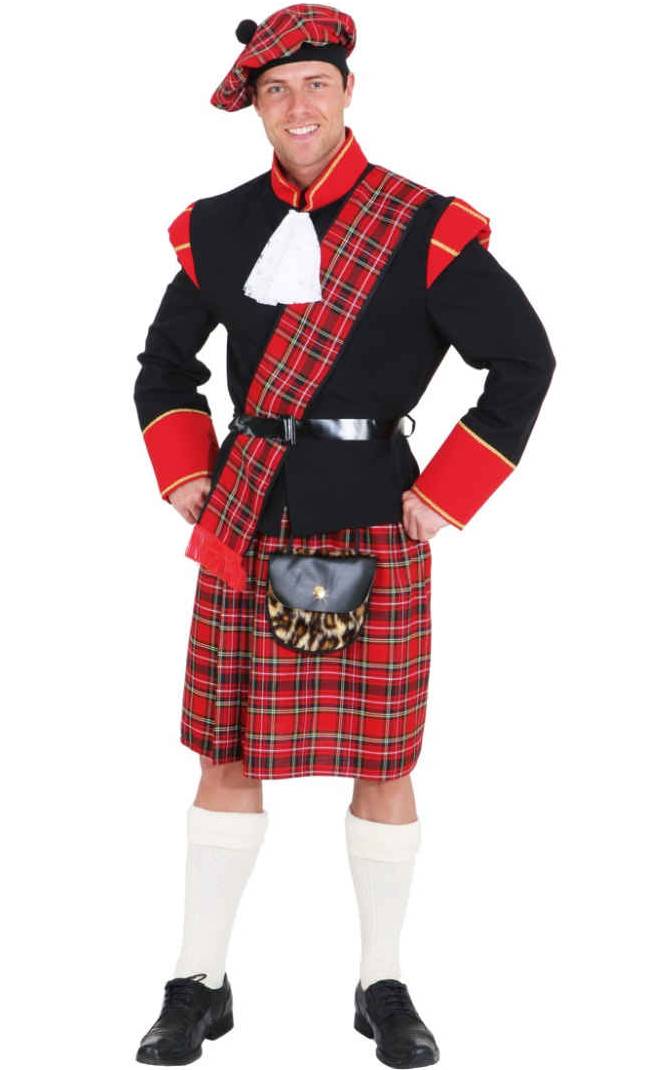 ÉCOSSAIS KILT & Chapeau Traditionnel Homme Déguisement Adulte Costume pour  EUR 39,38 - PicClick FR